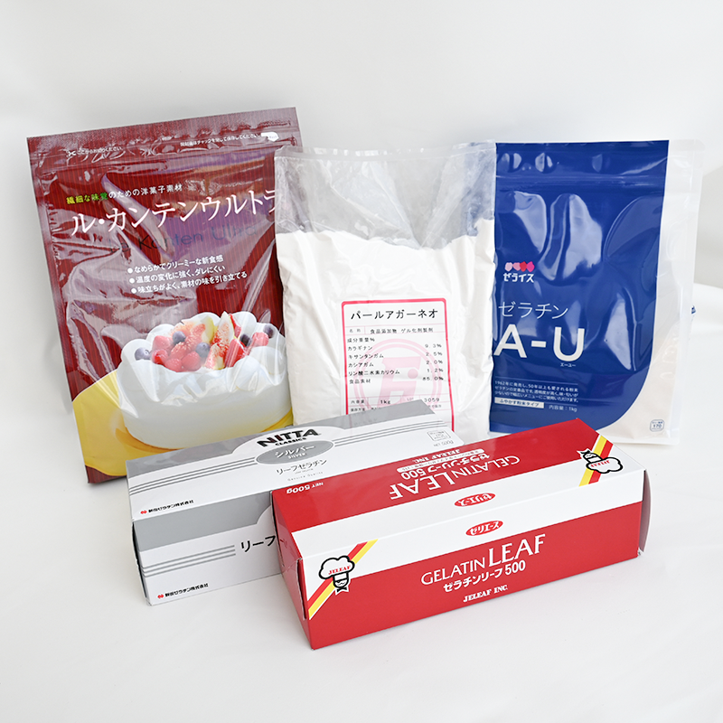 寒天・ゼラチン・ゲル化剤